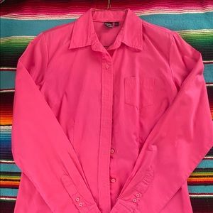 Cruel Girl long sleeve button up shirt size medium
